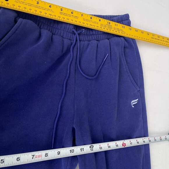 Fabletics Fleece Workout Jogger Sweatpants Drawstring Waist‎ Royal Blue Men 26 - Picture 10 of 13